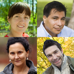 Headshots of four people arranged in a square